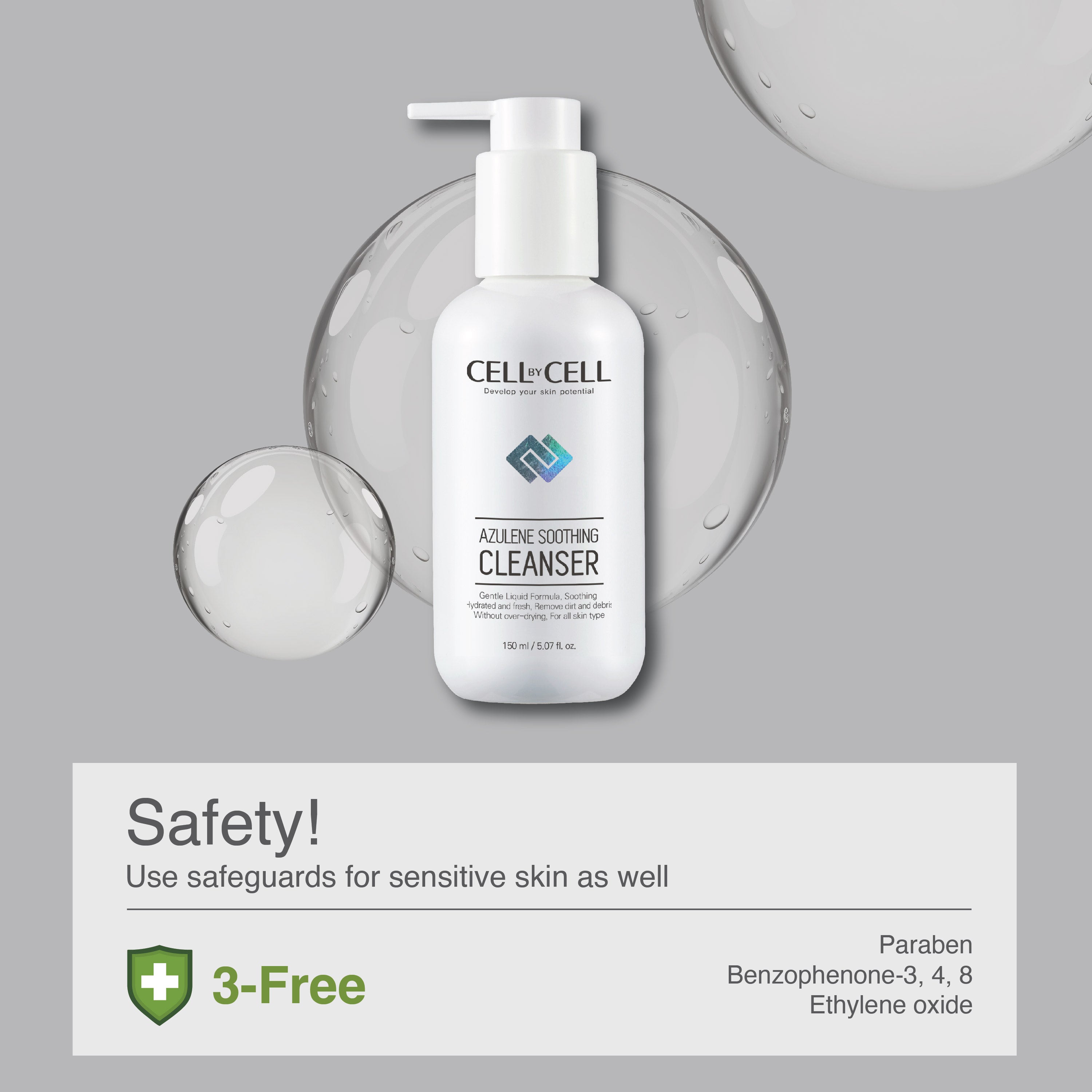 Experience 2X Soothing Power with Azulene Soothing Cleanser