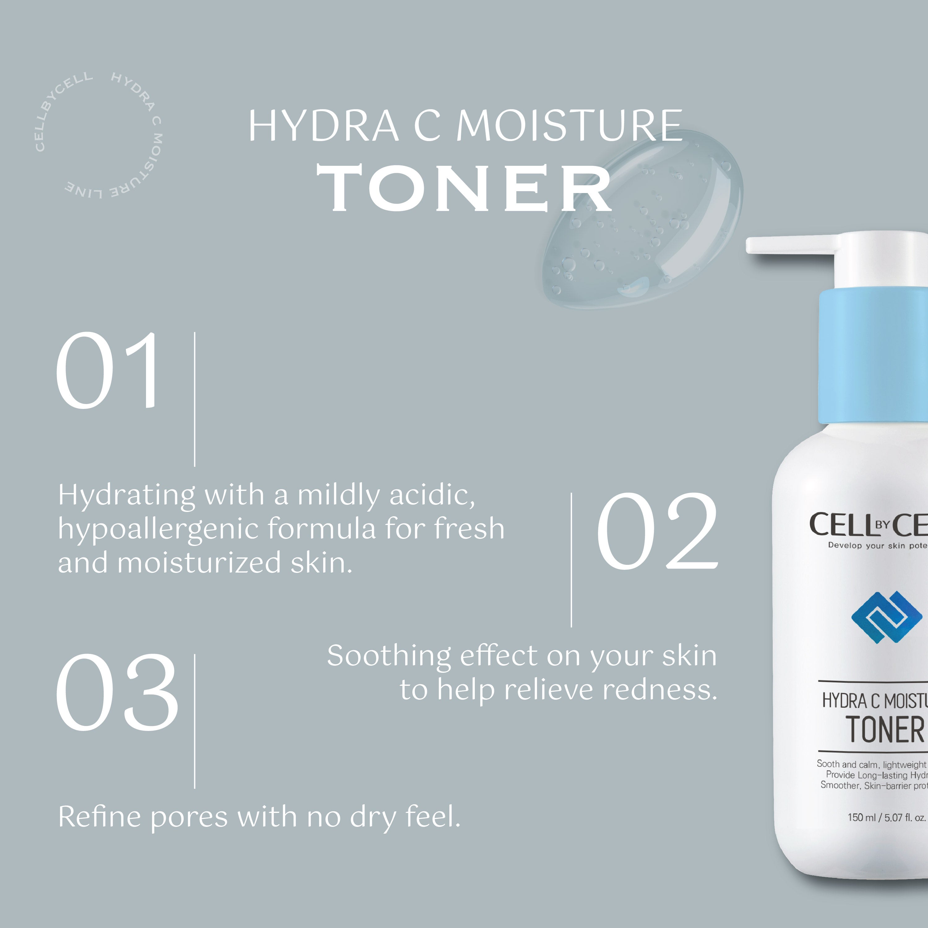 Hydra C Moisture Toner [150ml] – Cell by Cell